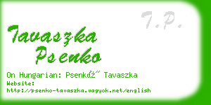 tavaszka psenko business card